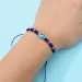 Blue Evil Eye Charm Bracelets 12pcs/set Fashion Jewelry Adjustable Crystal Rice Beads Card Wax Rope Braided Bracelet_ipsvogv.com