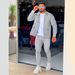 Autumn Zipper Pocket Flip Collar Trendy Jackets and Pants Men's Sports Set_ipsvogv.com