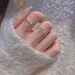 opening Chain Circular Silver Pure Zircon With Female Niche Design, Index Finger, Fashionable And Exquisite Layered Design, Finger,_ipsvogv.com