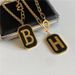 Alphabet necklace female alloy non-fading long sweater chain fashion personality net red autumn and winter 100 matching ornaments_ipsvogv.com