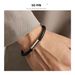 Men's Jewelry Stainless Steel Leather Rope Braided Bracelet Diy Engraved Couple Bracelet Simple Magnetic Buckle 6MM Leather Bracelet Jewelry_ipsvogv.com