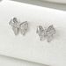 2024 new Korean version women's with zircon inlay, niche bow design, earrings, versatile earrings_ipsvogv.com
