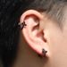 Women's Jewelry Classic Hip Hop Simple Earrings Personality Black Spiral Buckle Cross Earrings 5A Zircon Ear Jewelry_ipsvogv.com