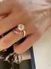 Water Droplet Shaped Zircon With Super Sparkling Fashion, High Aesthetic Value, Cool Atmosphere. The Index Finger Ring_ipsvogv.com