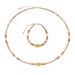 3 Cm Faceted Orange Amber Zircon Natural Stone Bracelet Necklace Clavicle Chain Maillard Style_ipsvogv.com
