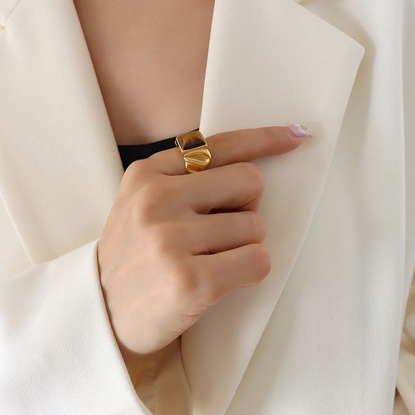 Women's Jewelry Gentle Temperament Inlaid Natural Tiger Eye Stone Ring Popular Hand Jewelry_ipsvogv.com