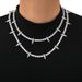 Unisex New Hip Hop 4mm5mm Spiked Tennis Chain With Full Diamond Wolf Tooth Tennis Chain Personality Trendy Brand Men's Zircon Clavicle Chain_ipsvogv.com