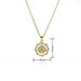 Religious Personality Statue Shell Micro Inlaid Zircon Catholic Our Lady Pendant Necklace Copper Plated Real Gold_ipsvogv.com