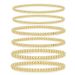 Hot Selling 4/5/6mm Gold Bead Bracelet Set Elastic Bracelet_ipsvogv.com