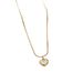 【 Whole Body Titanium Steel 】 Love Fritillaria Minimalist Gold Necklace In The Furnace For Women's Ins Mesh Red_ipsvogv.com