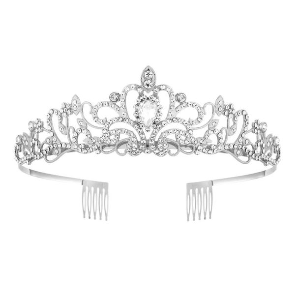 popular bridal crown hair accessories wedding crown headdress fairy princess hair crown fashion simple rhinestone headband_ipsvogv.com