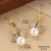 Bowknot Pearl Earrings Retro Versatile Tassel Earrings Ins Style Korean Jewelry Wholesale Vibrato Hot Female_ipsvogv.com