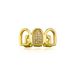 HIPHOP Zircon Bracelet Hollow Out Mixed Splicing Tooth Grillz Hip Hop Teeth Decoration Gold Australia_ipsvogv.com