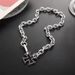 Necklace Men's Hollow Cross Neck Chain Short Hip Hop Versatile Personality Niche Tide Girls Cuban Chain Couple_ipsvogv.com