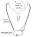Fashion Silver Mountaineering Buckle Pendant Necklace Personalized Double Layer Spiral Buckle Necklace For Women_ipsvogv.com