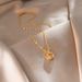 Clavicle chain perfume bottle gold Korean version of the new trendy personality ins simple net red temperament pendant necklace female necklace_ipsvogv.com