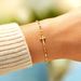 S925 Sterling Silver Bracelet Female Internet Celebrity Advanced Exquisite Colorful Enamel Cross Simple Versatile Hand Jewelry_ipsvogv.com