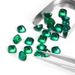 Laboratory Cultivated Zambian Emerald Colored Gem With Cotton Wool Sugar Tower Emerald_ipsvogv.com