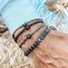 Punk Dark Stacking Bracelet Combination Black Gallstone Evil Eye Bracelet Trend Retro Neutral Zircon Crown Bracelet_ipsvogv.com
