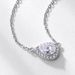 Global New Product S925 Silver Moissanite Necklace Female Teardrop Shaped Versatile Clavicle Chain Fashionable And Simple_ipsvogv.com