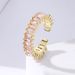 2022 New Simple And Cold Wind Cross Zircon Women's Fashion Personality Instagram Light Luxury Ring Index Finger_ipsvogv.com