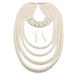 Exaggerated multi-layer pearl with crystal temperament, long sweater chain necklace for women 6580_ipsvogv.com