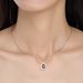 Unisex fashion hollow teardrop shaped zircon pendant necklace female real gold plated jewelry_ipsvogv.com