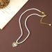 Abalone Shell Love Pendant Pearl Necklace Summer Women's Light Luxury Niche Temperament Versatile Clavicle Neck Chain_ipsvogv.com
