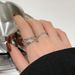 【 1103 Positive Reviews 】 Small Niche Super Flash Inlaid Zircon Ring For Female Students, Fashionable High-end, Ins Cool_ipsvogv.com