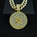 Sagittarius Full Diamond Round Pendant Symbolizes Freedom, Optimism, Enthusiasm, Direct Hip Hop Necklace_ipsvogv.com