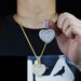 Men's Jewelry Hip Hop Heart Shaped Zircon Pendant Inlaid Zircon Full Diamond Love Heart_ipsvogv.com