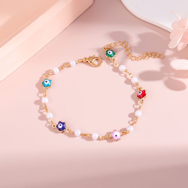Versatile And Creative Jewelry New Product Fashion Devil's Eye Pearl Bracelet, Ins Style Handpiece_ipsvogv.com