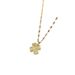 Titanium Steel 【 】 New Cat Eye Stone Happy Clover Necklace Pendant Charm Internet Red Women's Clavicle Chain Jewelry 【 】_ipsvogv.com