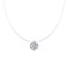 S Pure Silver Mermaid Tears Moissanite Necklace For Girls Exquisite Zircon Invisible Fishing Line Niche Versatile_ipsvogv.com