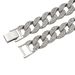 Men’s Jewelry Set Fashion Hip Hop Style 15mm Micro Diamond Cuban Necklace Men's Creative Watch Buckle Necklace Hand Jewelry_ipsvogv.com
