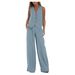 Women's Clothing new fashion vest trousers collage stitching cotton and linen casual suit_ipsvogv.com