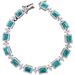 New Paraiba Light Luxury, Niche, Emerald Cut, Tourmaline Party, Exquisite Color Treasure Bracelet, Handmade Jewelry For_ipsvogv.com