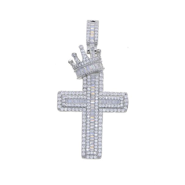 New Cross Crown Pendant Fashion Trend Women's Necklace Accessories_ipsvogv.com