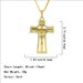 Hip Hop Men's Classic Jewelry Cross Pendant with Diamond Plated Gold Necklace_ipsvogv.com