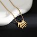 Fashionable titanium steel tassel necklace for women, light and luxurious, high-end feeling, small square bar, non_ipsvogv.com