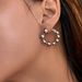 INS Retro Plated Titanium Steel Fine Polished Round Beads Micro Inlaid Zircon Earrings_ipsvogv.com