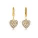 ins style full diamond love titanium steel earrings female high grade exquisite butterfly earrings star earrings stainless steel ear buckles_ipsvogv.com