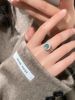 Forest Style Temperament, Blue Water Zircon Border Ring, Autumn Winter Clear And Cool Light Luxury, Niche Design,_ipsvogv.com