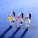 Sterling Silver Classic Letter Ring Moissanite/Hi-Carbon Diamond Adjustable Sizes For Women_ipsvogv.com