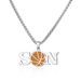 Fashion Creative Unisex Baseball Letter Stainless Steel Hip Hop Sports Necklace Sweater Chain_ipsvogv.com