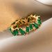 Cao Shi Japanese Style Light Luxury Trendy Geometric French Court Temperament Irregular Index Finger Queen Ring_ipsvogv.com