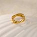 Women's Jewelry K Real Gold Electroplated Titanium Steel Exquisite Cross Ring Light Luxury Plain Ring_ipsvogv.com