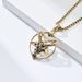 Retro Style Satan Goat Pentagram Titanium Steel Personality Trend Wear Necklace Pendant_ipsvogv.com