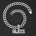 Unisex Hip Hop Alloy Letter Blessing English Long Necklace Niche Street Chain Accessories Big Letter BLESS Pendant_ipsvogv.com