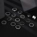 Hot Selling Fashion Butterfly Inlaid Diamond Personality Gossip Oil Drop Heart Hollow Out Combination 15 Piece Set For_ipsvogv.com